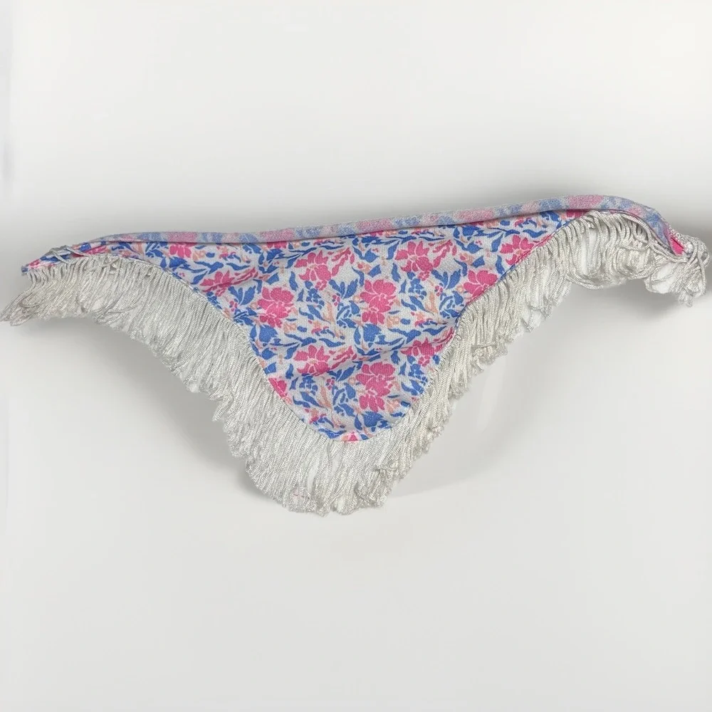 1986 Jem Flip Side Fashions Rock Country 4233 Shawl‎ Floral Fringe Hasbro 80s
